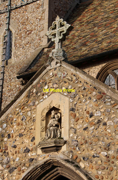 Photo 6"x4" St Mary, Barton Mills - Porch detail Barton Mills c2012