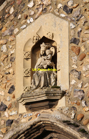 Photo 6"x4" St Mary, Barton Mills - Porch detail Barton Mills c2012 P1
