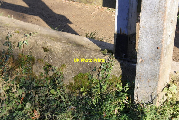 Photo 6"x4" Benchmark on side of Thames Path footbridge Wolvercote c2012