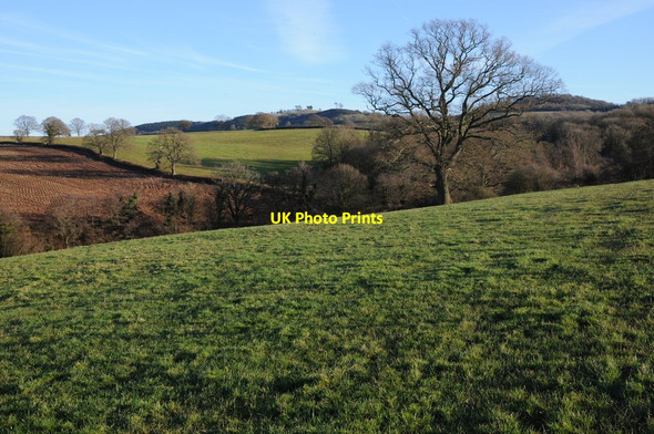 Photo 6"x4" Farmland above Marlas Brook Marlas\/SO4429 c2012