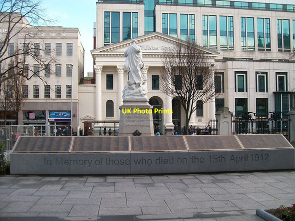 Photo 6"x4" The Titanic Memorial in the Memorial Gardens at City Hall Belfast c2012