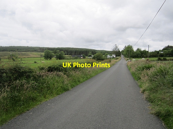 Photo 6"x4" Long straight road Killygordon c2012