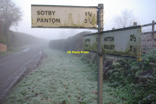 Photo 6"x4" Signpost at Great Sturton Great Sturton c2012