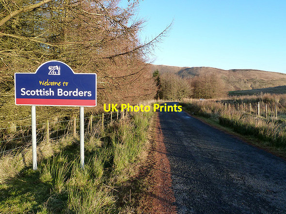 Photo 6"x4" Welcome to Scottish Borders Gorrenberry c2012