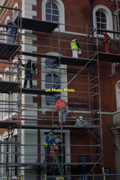 Photo 6"x4" Working on the Yarborough Hotel Grimsby c2012