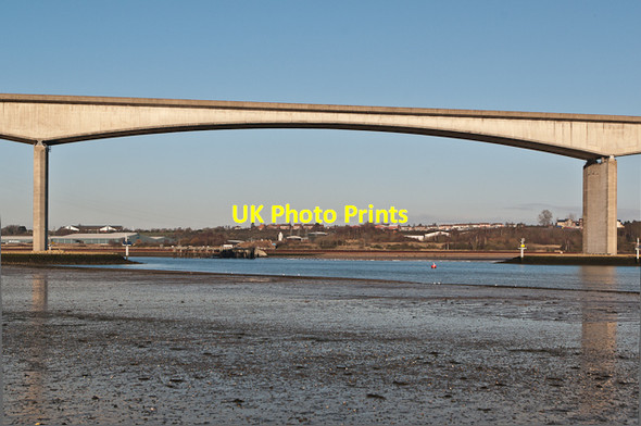 Photo 6"x4" Through the Orwell Bridge Gainsborough\/TM1841 c2012 P1