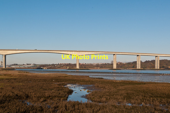 Photo 6"x4" Towards the Orwell Bridge Freston c2012