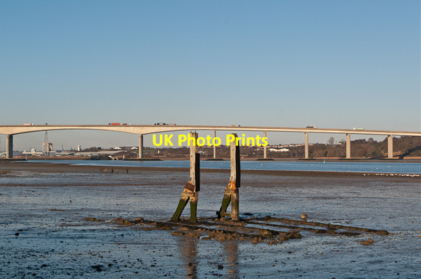 Photo 6"x4" Towards the Orwell Bridge Freston c2012