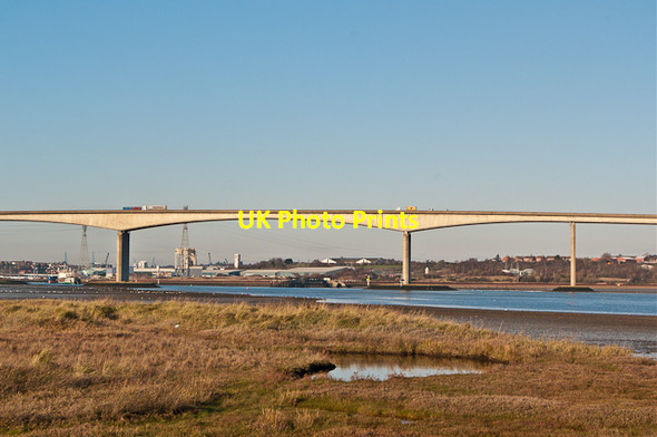 Photo 6"x4" Towards the Orwell Bridge Freston c2012 P1