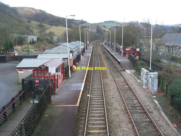 Photo 6"x4" Walsden railway station, Yorkshire Todmorden c2009