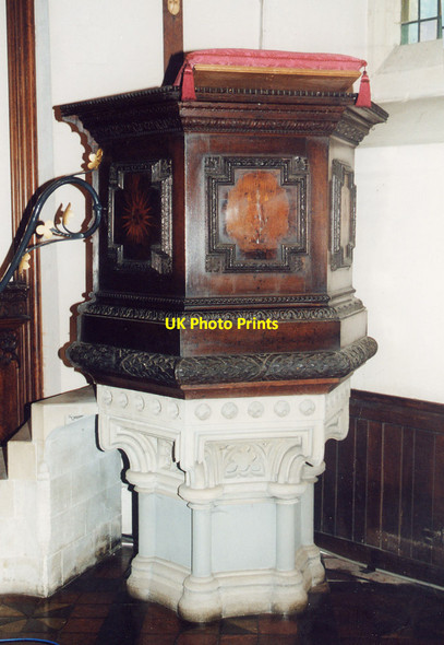 Photo 6"x4" St Laurence, Reading - Pulpit Reading c2000