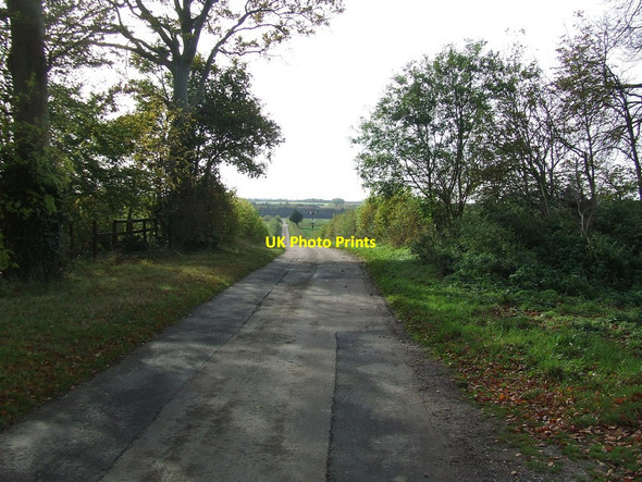 Photo 6"x4" Country Road Burrough End c2012