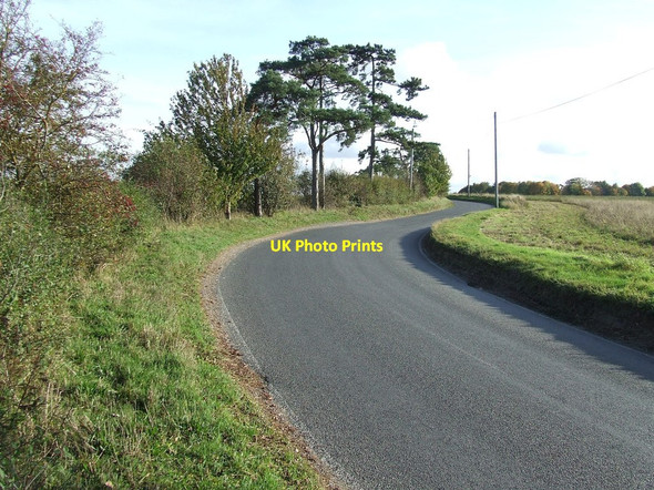 Photo 6"x4" Bend In The Road Great Wilbraham c2012