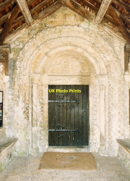 Photo 6"x4" St Peter & St Paul, Dinton - Porch Dinton\/SP7610 c1993 P1
