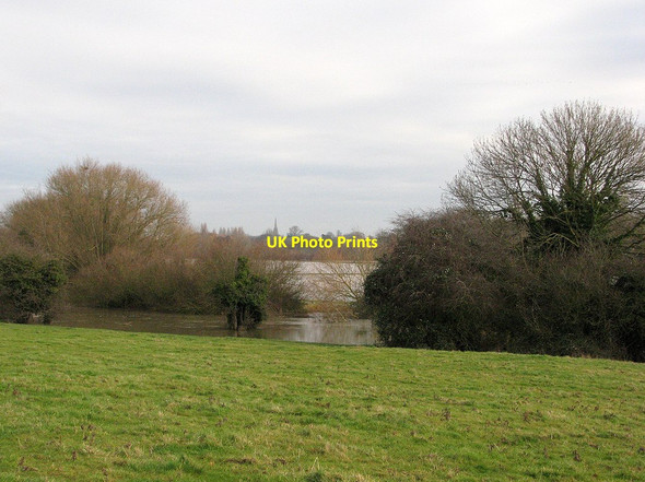 Photo 6"x4" Flooded Grantchester Meadows Grantchester c2012