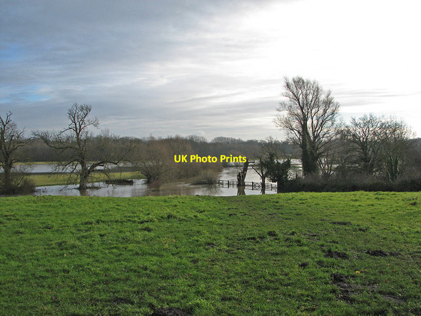 Photo 6"x4" Grantchester: floods in December Grantchester c2012