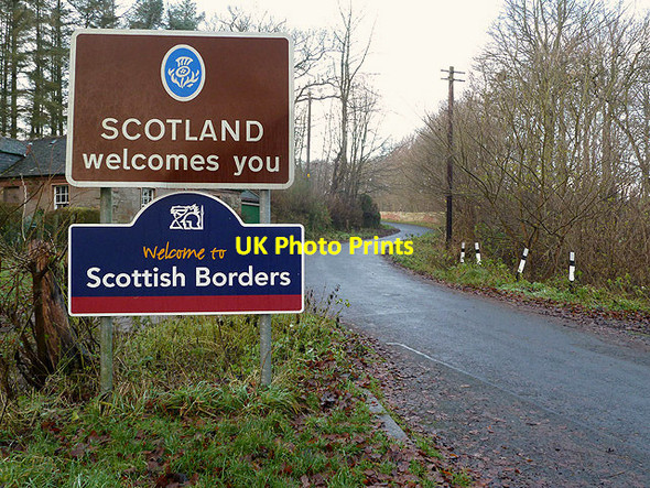 Photo 6"x4" Welcome to Scotland Loanend\/NT9450 c2012