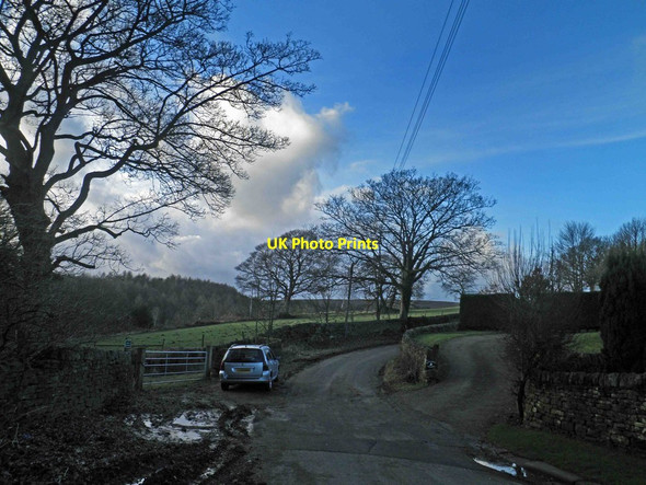 Photo 6"x4" The hamlet of Smallfield High Bradfield c2012