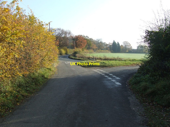 Photo 6"x4" Road Junction Humble Green c2012