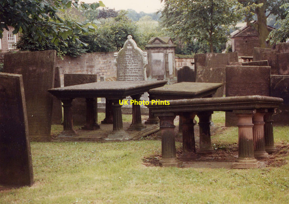 Photo 6"x4" All Saints, Ashover - Churchyard Ashover c1991