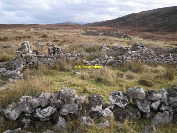 Photo 6"x4" Ruins at Slaggan Mellon Charles c2012