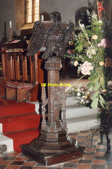 Photo 6"x4" St Giles, Hartington - Lectern Hartington c1991
