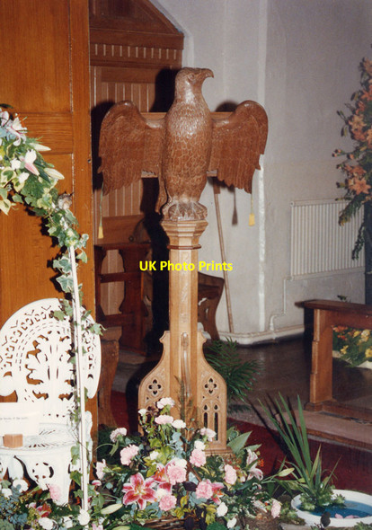 Photo 6"x4" All Saints, Elton - Lectern Elton\/SK2260 c1991