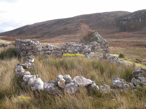 Photo 6"x4" Ruin at Slaggan Mellon Charles c2012