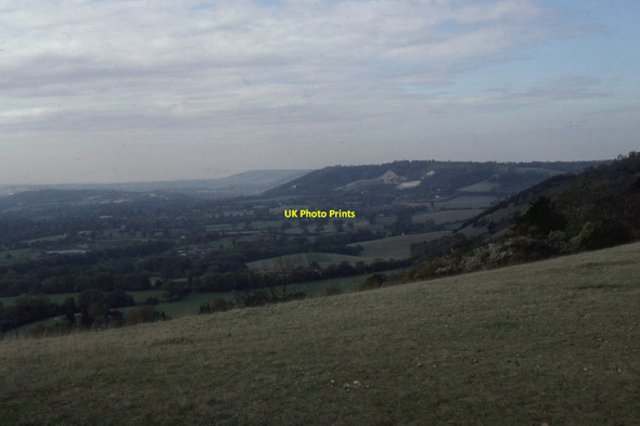 Photo 6"x4" Looking west along the North Downs, from Reigate Hill Lower Kingswood c1993