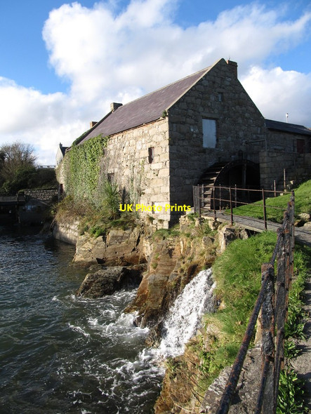 Photo 6"x4" The mill stream at Annalong Corn Mill discharging into the Harbour Annalong c2012