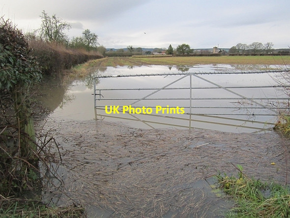 Photo 6"x4" Flooded gateway Cobnash c2012