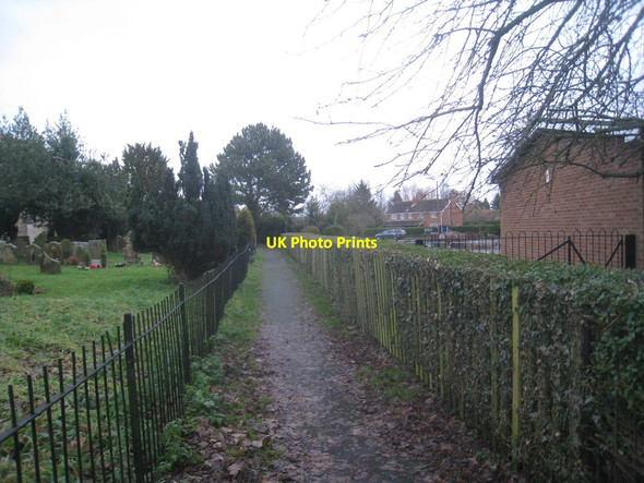 Photo 6"x4" Footpath by the church, Faldingworth Faldingworth c2012