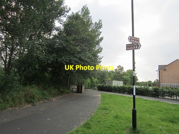 Photo 6"x4" Cycle \/foot path Hebburn c2012