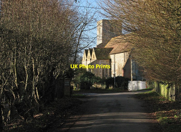 Photo 6"x4" Burrough Green: Church Lane Burrough Green c2012