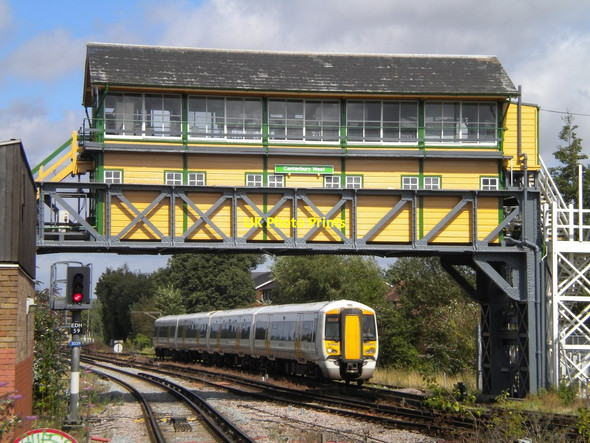 Photo 6"x4" Canterbury West signal box (detail) Canterbury\/TR1457 c2012