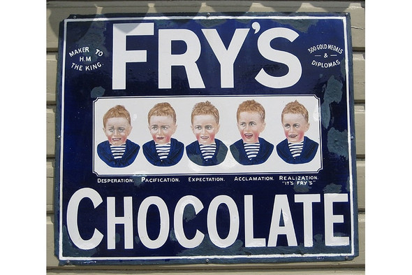 Photo 6"x4" Old metal advertising sign, Norchard Station Allaston c2008