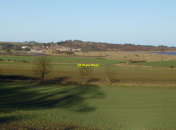Photo 6"x4" Looking across the fields to Alnmouth High Buston c2013