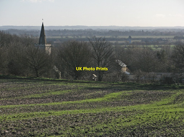 Photo 6"x4" Looking down to Coton and beyond Coton\/TL4058 c2013
