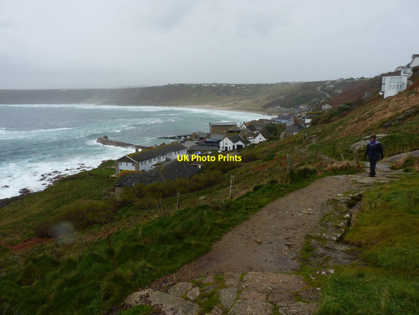 Photo 6"x4" The Coast Path above Sennen Cove Sennen Cove c2012