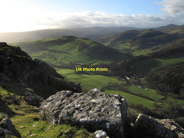 Photo 6"x4" View from Eglwseg Mountain Llandynan c2013