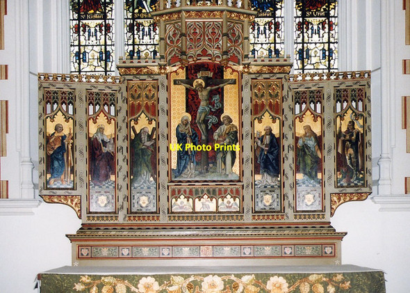 Photo 6"x4" St Andrew, Halstead - Reredos Halstead\/TL8130 c1999