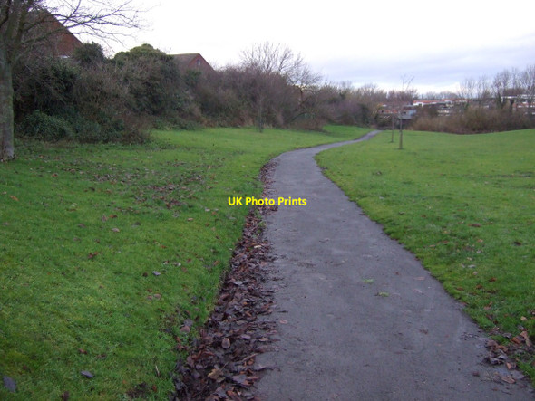 Photo 6"x4" Path towards the River Tees Thornaby-on-Tees c2012