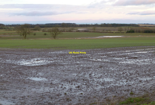 Photo 6"x4" Waterlogged fields near Rock Rock\/NU2020 c2013