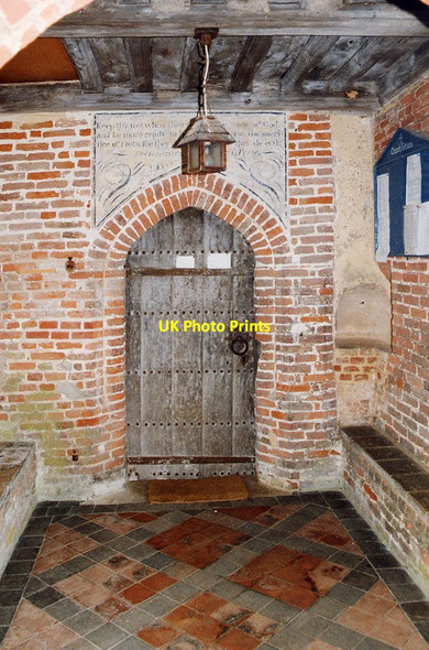 Photo 6"x4" Holy Innocents, Lamarsh - Porch Alphamstone c1999