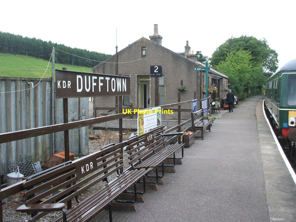 Photo 6"x4" Dufftown railway station, Banffshire Dufftown c2008