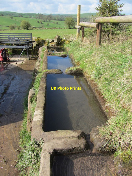 Photo 6"x4" Water troughs, Cliff Lane, Elton, Derbyshire Dale End\/SK2161 c2012
