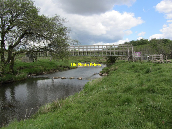 Photo 6"x4" On River Ayr Way - Footbridge over River Ayr at Nether Wellwood Smallburn\/NS6826 c2012