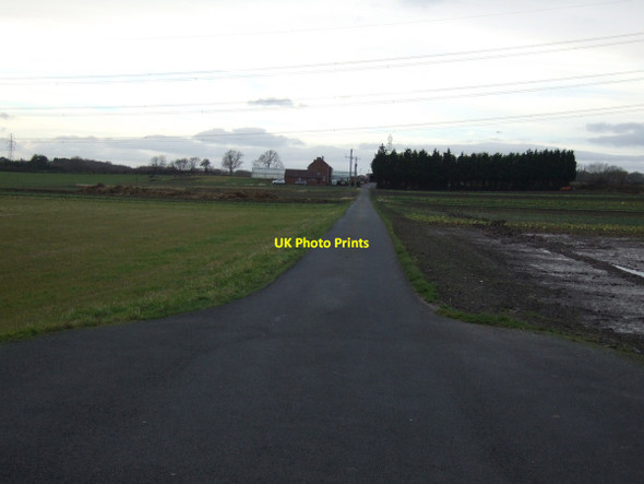 Photo 6"x4" Track to Foxes Farm Shop Fairfield\/NZ4119 c2013
