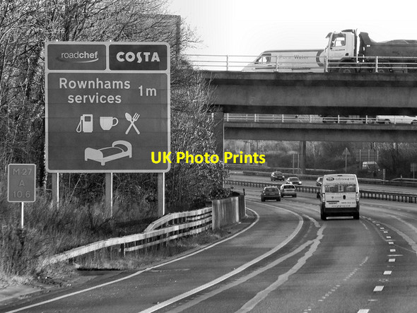 Photo 6"x4" M27 at Junction 3 Lee\/SU3617 c2012