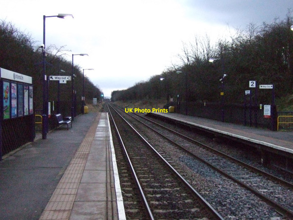 Photo 6"x4" Railway running south from Yarm Station Yarm c2013